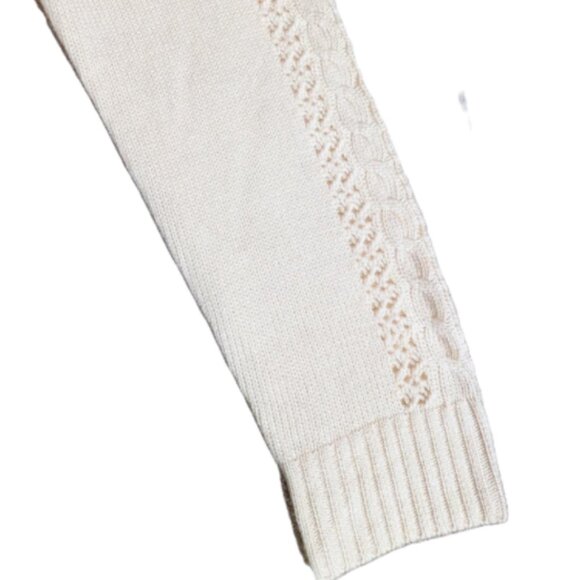 NWOT J Crew Embellished Cable Knit Ruffle Sweater - Picture 9 of 12